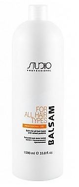 Kapous Studio Бальзам для всех типов волос с пшеничными протеинами, 1 л