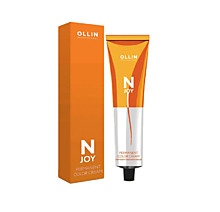 4/0 "N-JOY" - шатен, перманентная крем-краска для волос 100мл OLLIN Professional